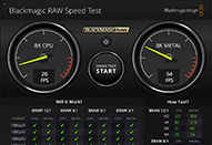 Blackmagic RAWをデコードしてCPU/GPU速度をテスト