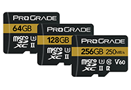 最大転送速度250MB/秒のmicroSDXC UHS-IIカード